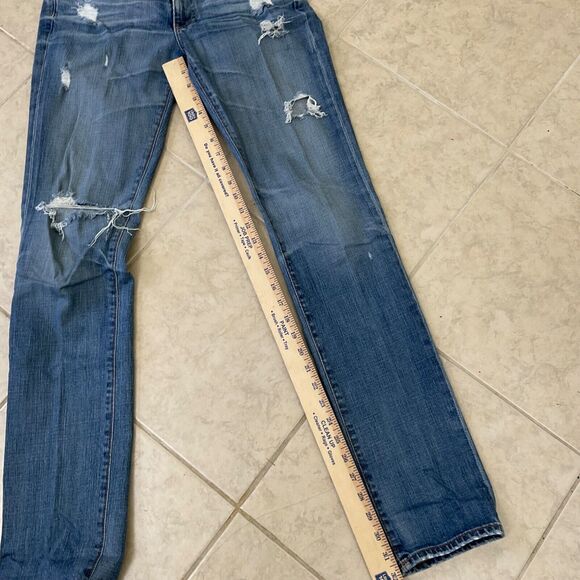 AG Adriano Goldschmied Women's Premiere Skinny Straight Size 29R Distressed jean - Picture 4 of 11